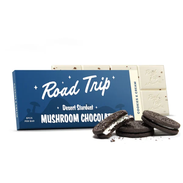 Desert Stardust mushroom chocolate bar Cookies and Cream