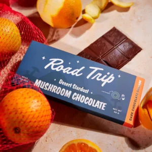 Desert Stardust Mushroom Chocolate Bar – Dark Chocolate Orange