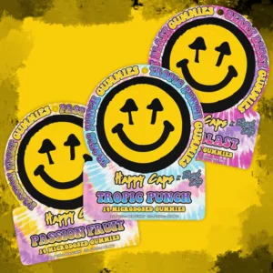 Happy Caps® x Road Trip – MICRODOSED Gummies + Functional Mushrooms – Berry Blast