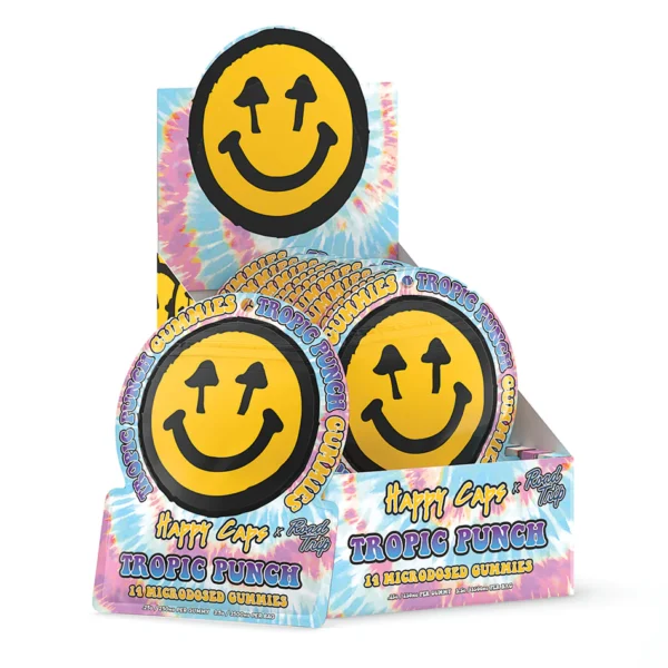 Happy Caps® x Road Trip – MICRODOSED Gummies + Functional Mushrooms – Tropic Punch - Image 4