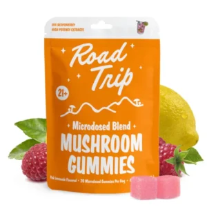 Road Trip – MICRODOSED Gummies + Functional Mushrooms – Pink Lemonade