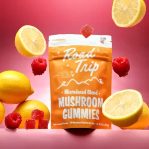 Road Trip – MICRODOSED Gummies + Functional Mushrooms – Pink Lemonade